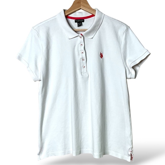 U.S. POLO ASSOCIATION Small Pony Logo 100% Cotton Slim Fit Polo Shirt US Sz XL - Picture 1 of 9